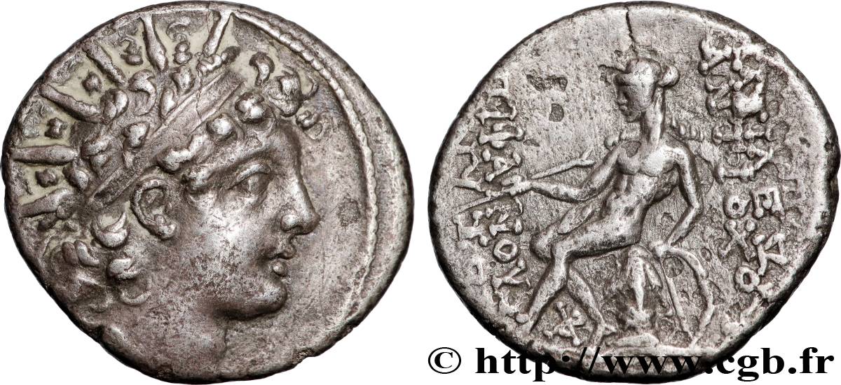 SYRIEN - SELEUKID KINGDOM - ANTIOCHOS VI DIONYSOS Drachme fVZ/SS