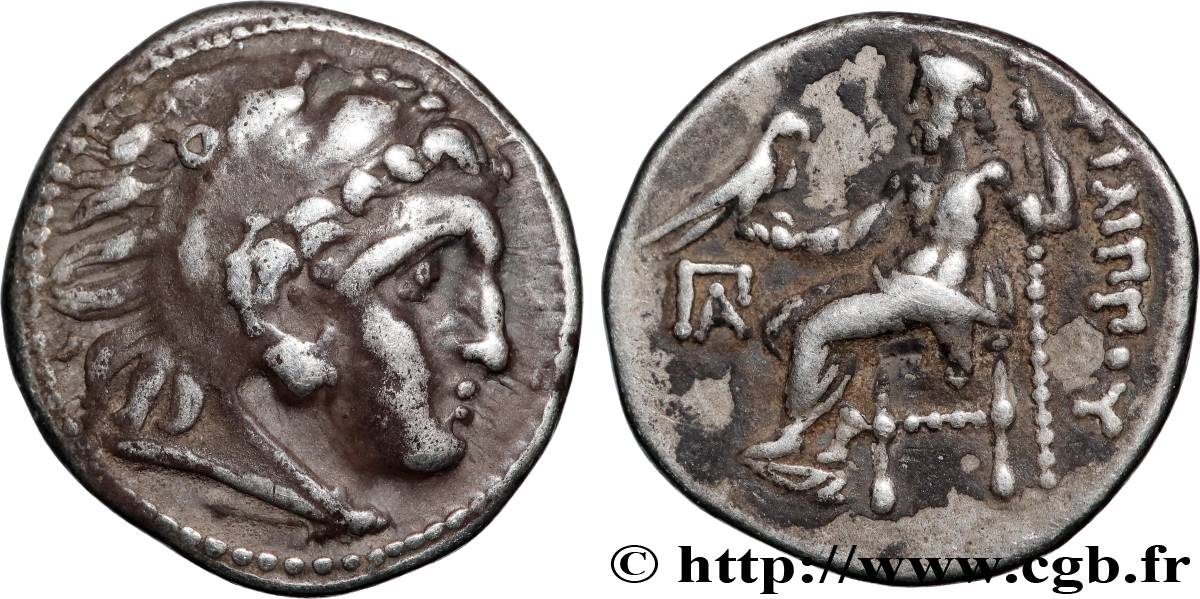 MACEDONIA - MACEDONIAN KINGDOM - PHILIPP III ARRHIDAEUS Drachme XF