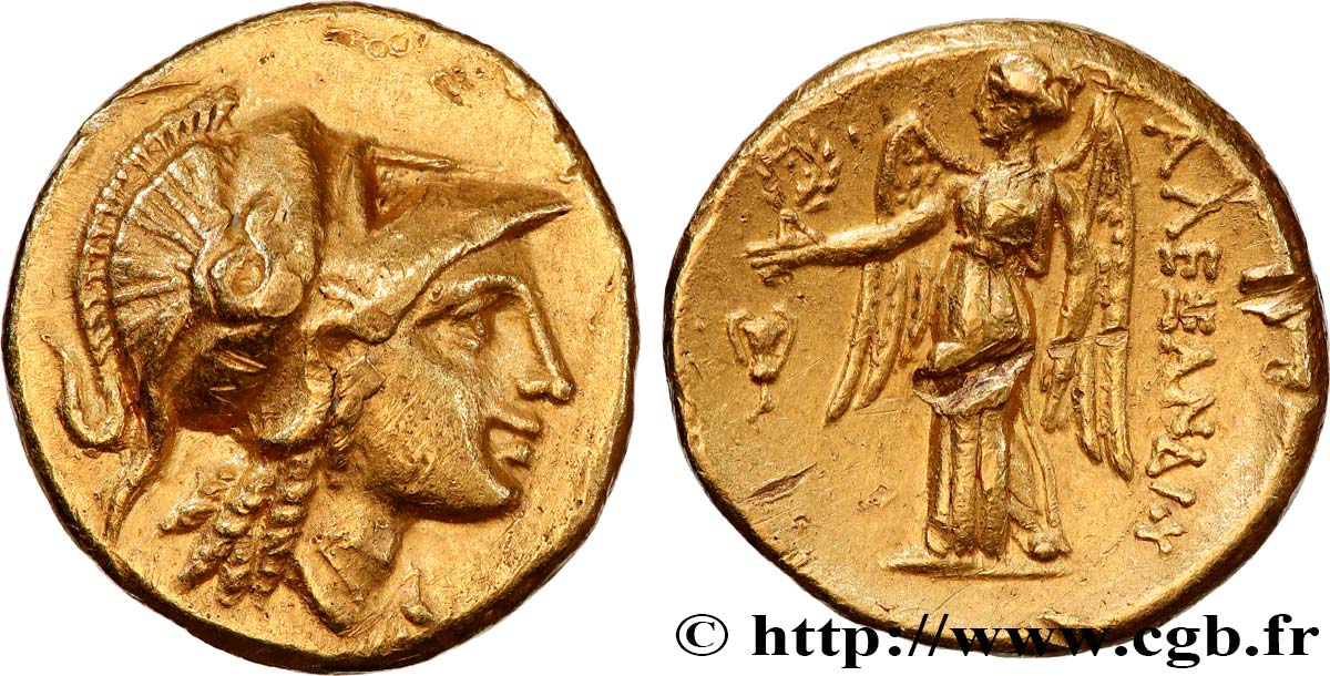 MACÉDOINE - ROYAUME DE MACÉDOINE - ALEXANDRE III LE GRAND Statère d or TTB+
