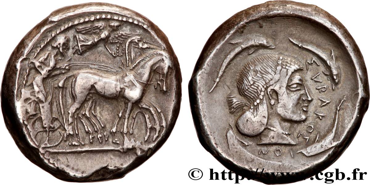 SICILE - SYRACUSE Tétradrachme TTB+