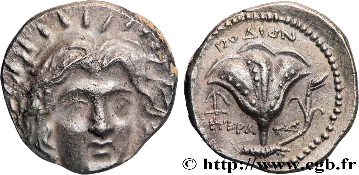 CARIA - CARIAN ISLANDS - RHODOS Didrachme AU/AU