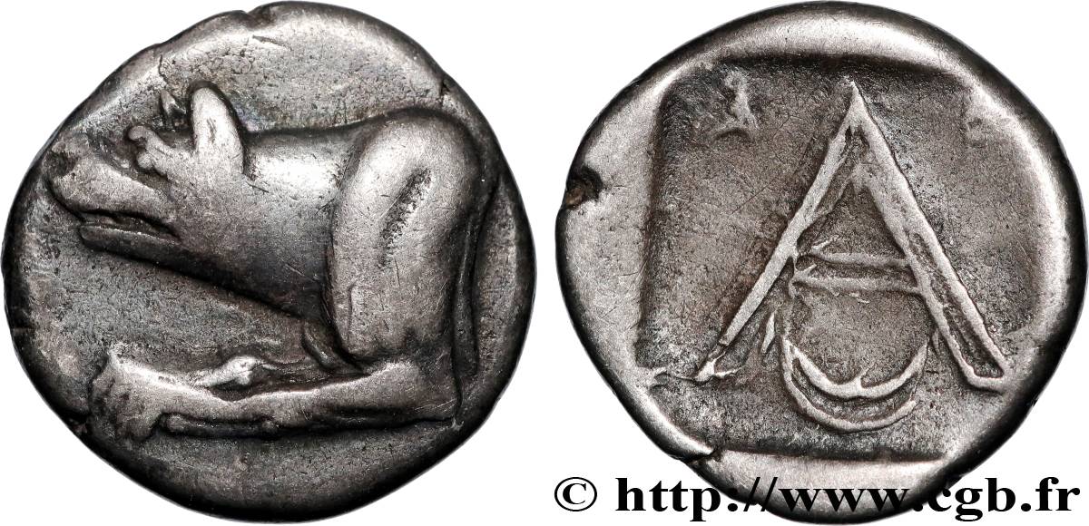 THE ARGOLID - ARGOS Hemidrachme ou triobole AU/XF