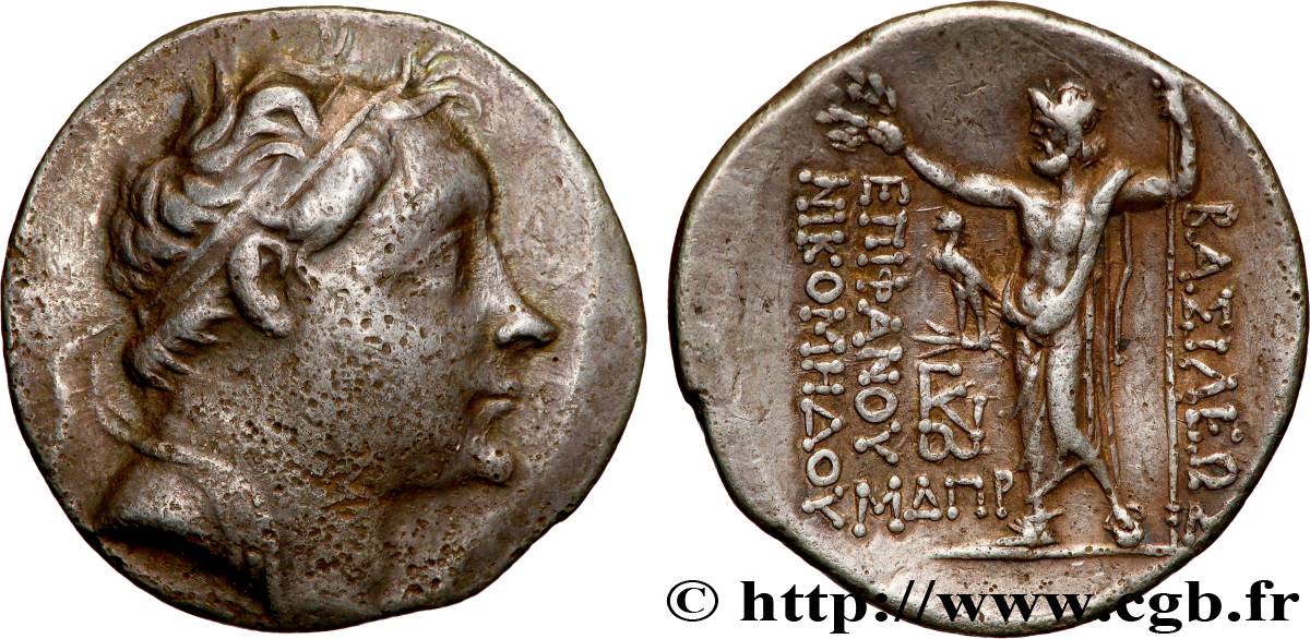 BITHYNIE - ROYAUME DE BITHYNIE - NICOMÈDE III ÉVERGÈTE Tétradrachme TTB+/SUP