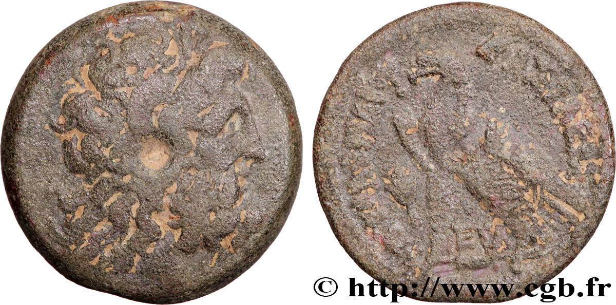 ÉGYPTE - ROYAUME LAGIDE - PTOLÉMÉE VI PHILOMÉTOR Obole TB+