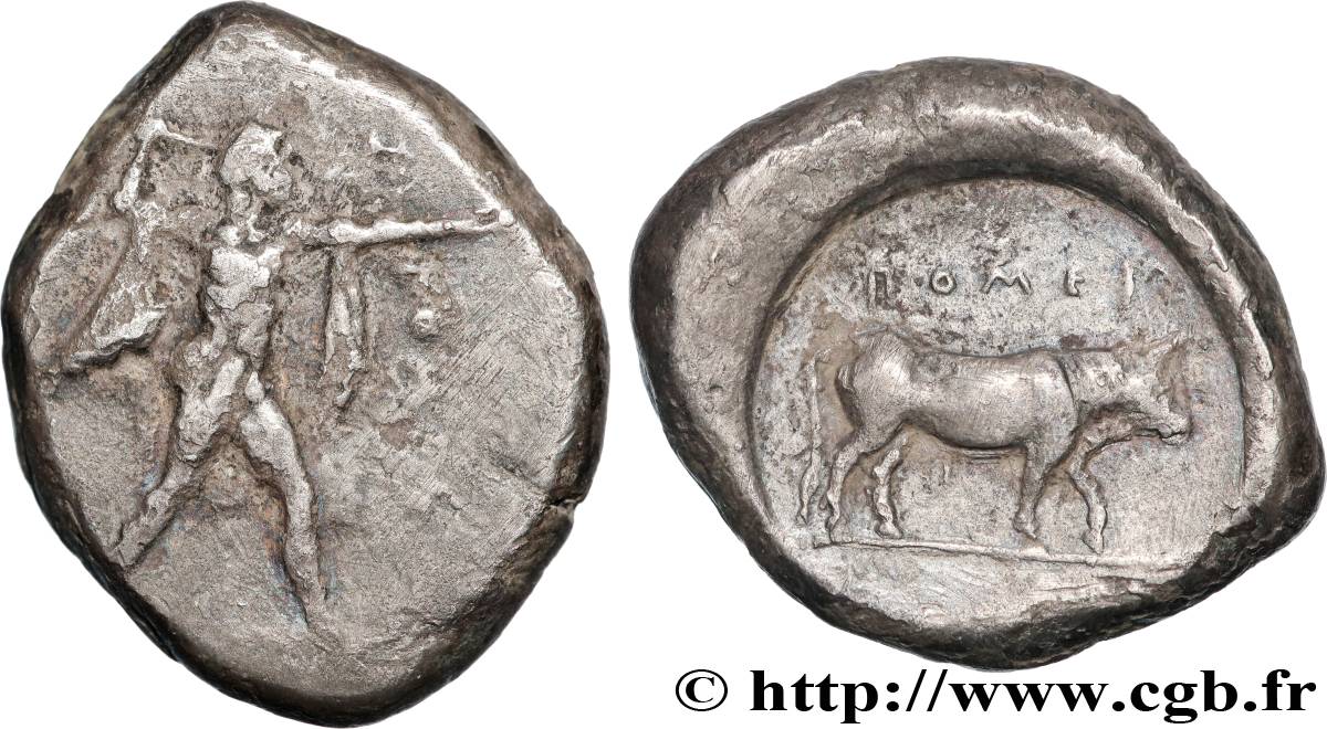 LUCANIA - POSEIDONIA Nomos, statère ou didrachme VF/XF