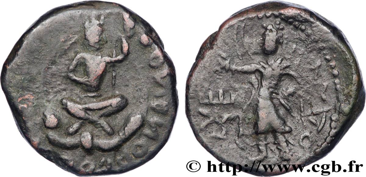 KUSHAN EMPIRE - HUVISKA Tetradrachme VF
