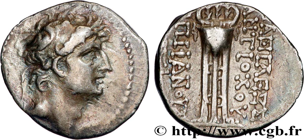 SYRIE - ROYAUME SÉLEUCIDE - ANTIOCHUS VIII GRYPUS Drachme TTB