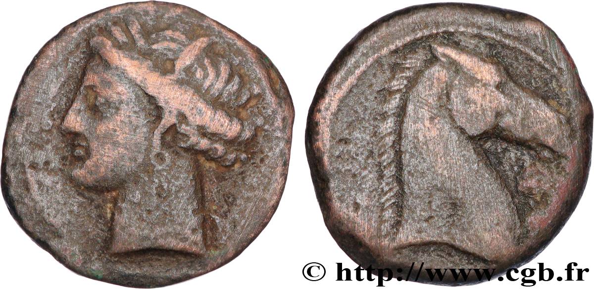 ZEUGITANE - CARTHAGE Shekel ou unité TTB