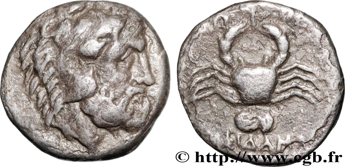 CARIA - ISLANDS OF CARIA - COS Drachme XF