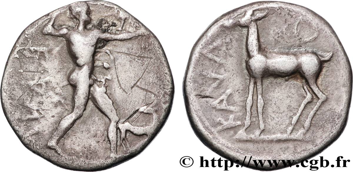 BRUTTIUM - CAULONIA Statère, nomos ou didrachme TTB