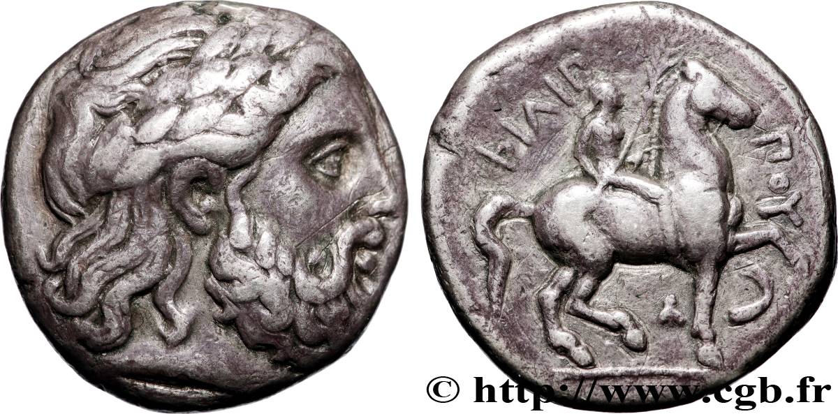 MACÉDOINE - ROYAUME DE MACÉDOINE - PHILIPPE II Tétradrachme TTB