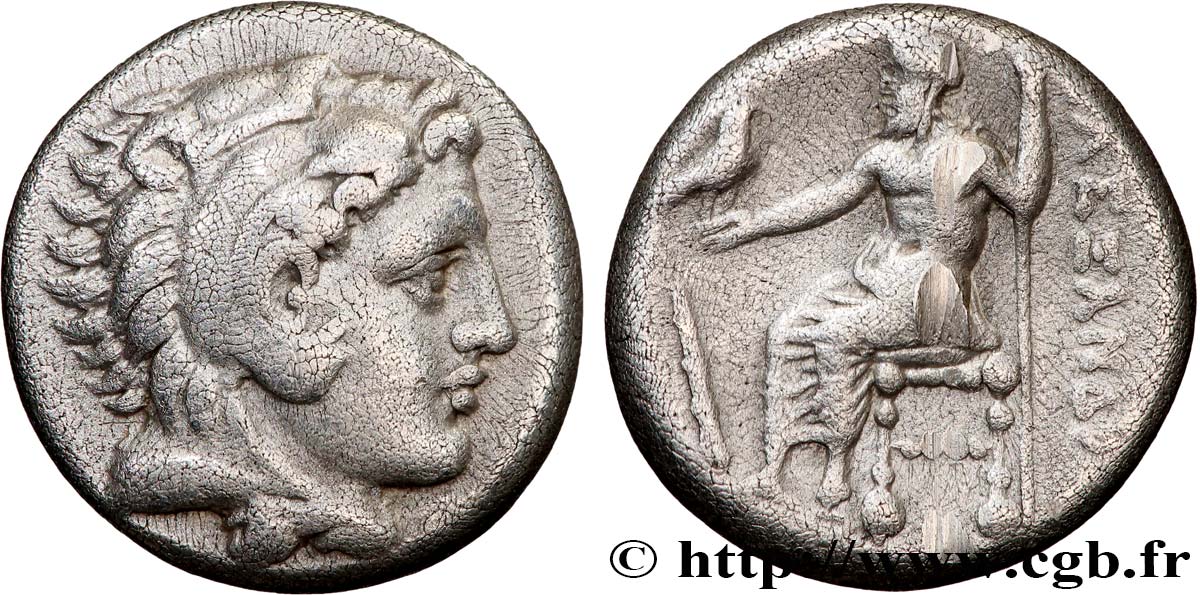 MACEDONIA - REINO DE MACEDONIA - ALEJANDRO III EL GRANDE Drachme MBC+/MBC
