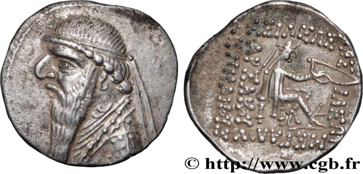 PARTHIAN KINGDOM - MITHRADATES II Drachme AU/AU