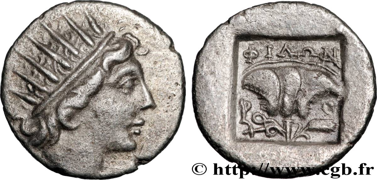 KARIEN - KARISCHE INSELN - RHODOS Drachme plinthophore VZ/fVZ