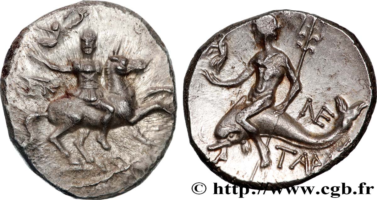 CALABRE - TARENTE Nomos, statère ou didrachme SPL