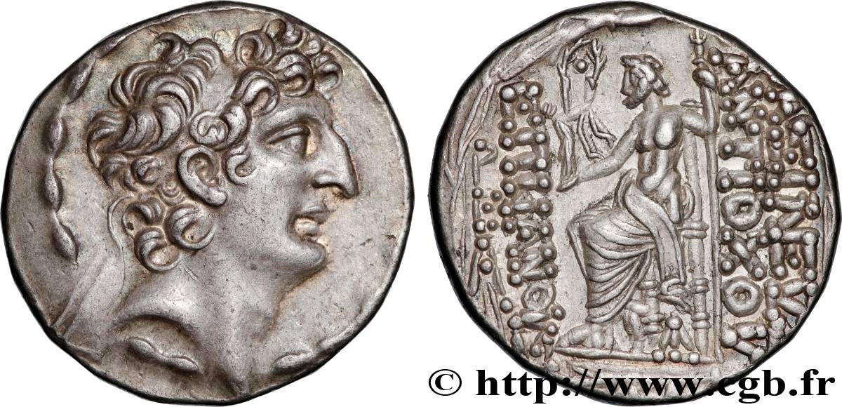 SYRIA - SELEUKID KINGDOM - ANTIOCHOS VIII GRYPOS Tétradrachme AU/AU