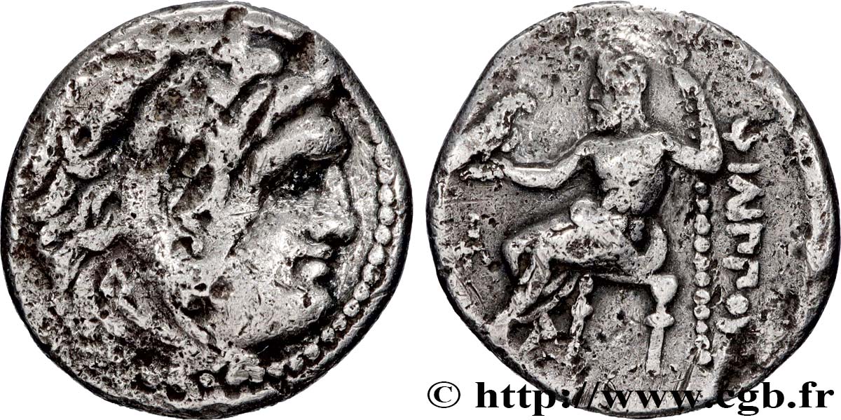 MACEDONIA - MACEDONIAN KINGDOM - PHILIP III ARRHIDAEUS Drachme VF