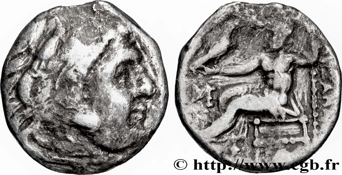 MACÉDOINE - ROYAUME DE MACÉDOINE - DÉMÉTRIUS POLIORCÈTE Drachme TTB