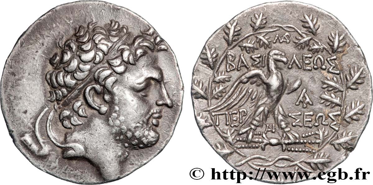 MACÉDOINE - ROYAUME DE MACÉDOINE - PERSÉE Tétradrachme SUP