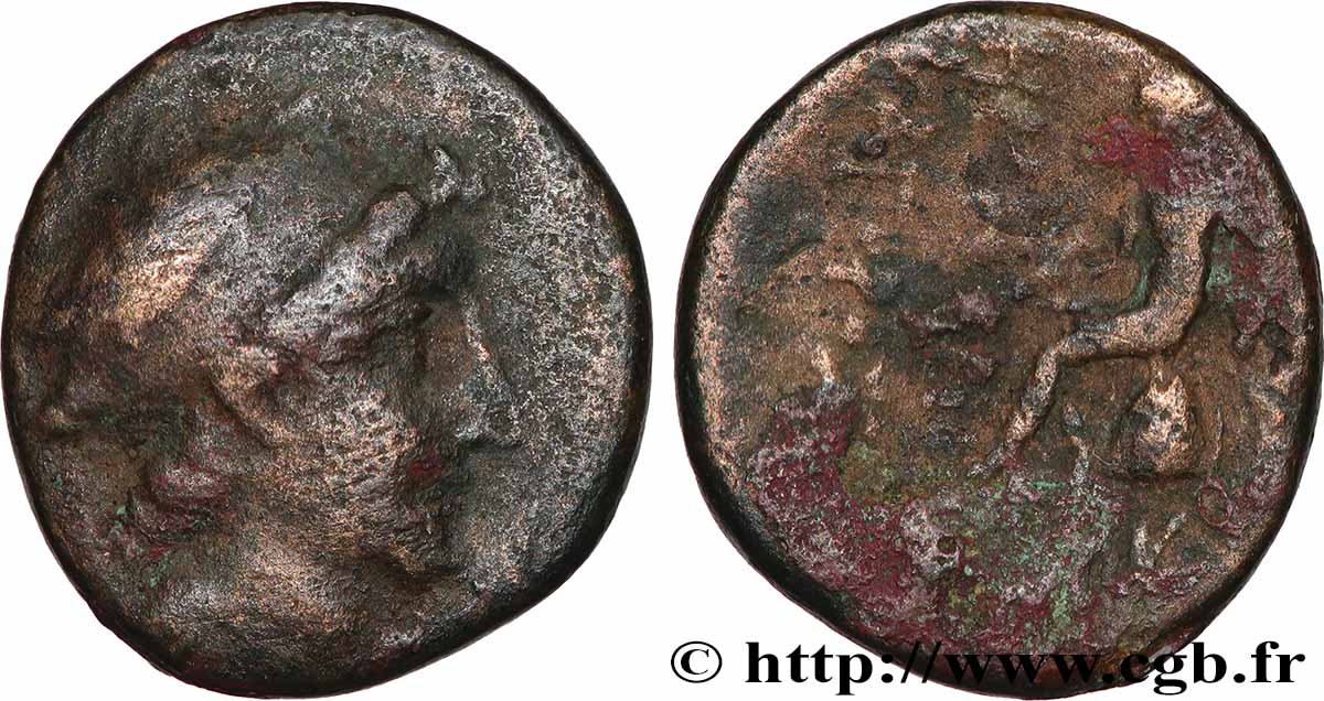SYRIE - ROYAUME SÉLEUCIDE - ANTIOCHUS Ier SOTER Chalque TB+