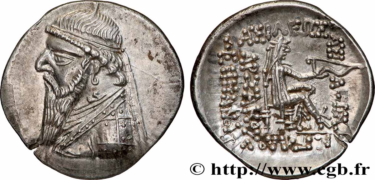 ROYAUME PARTHE - MITHRIDATE II Drachme SPL