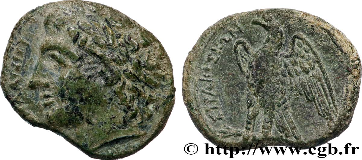 SICILE - SYRACUSE Hemilitron ou bronze à l’aigle TTB