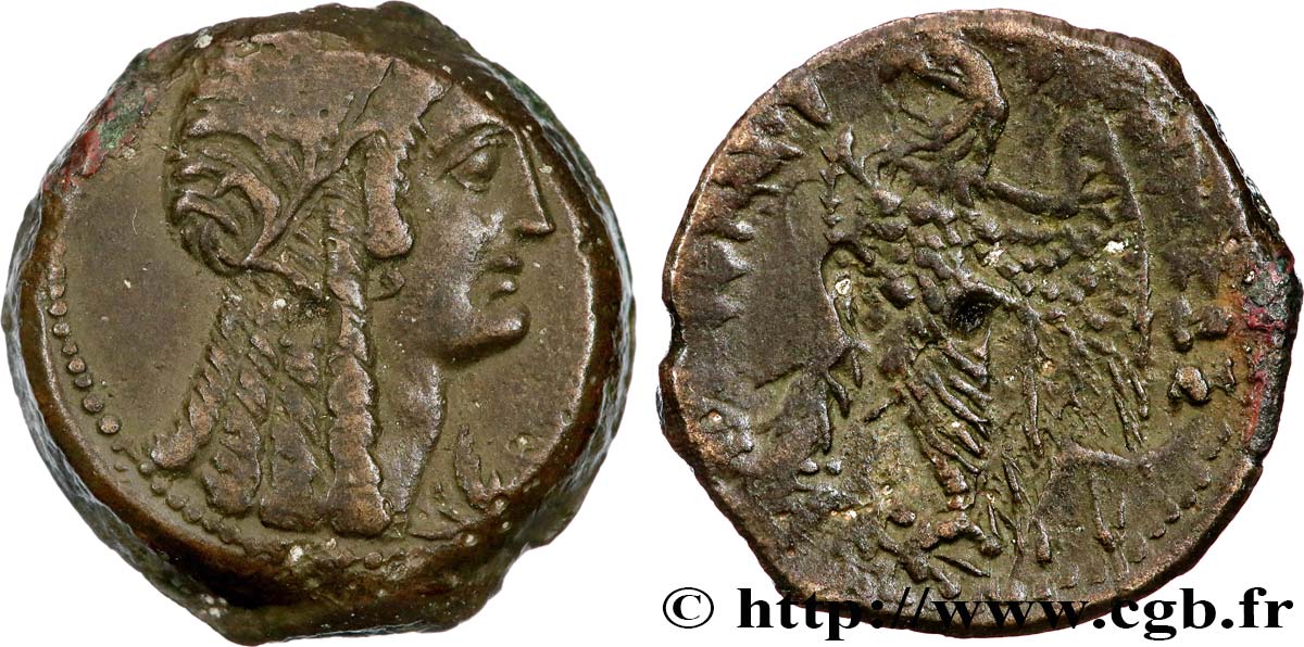EGYPT - LAGID OR PTOLEMAIC KINGDOM - PTOLEMY VI PHILOMETOR Trihemiobole XF