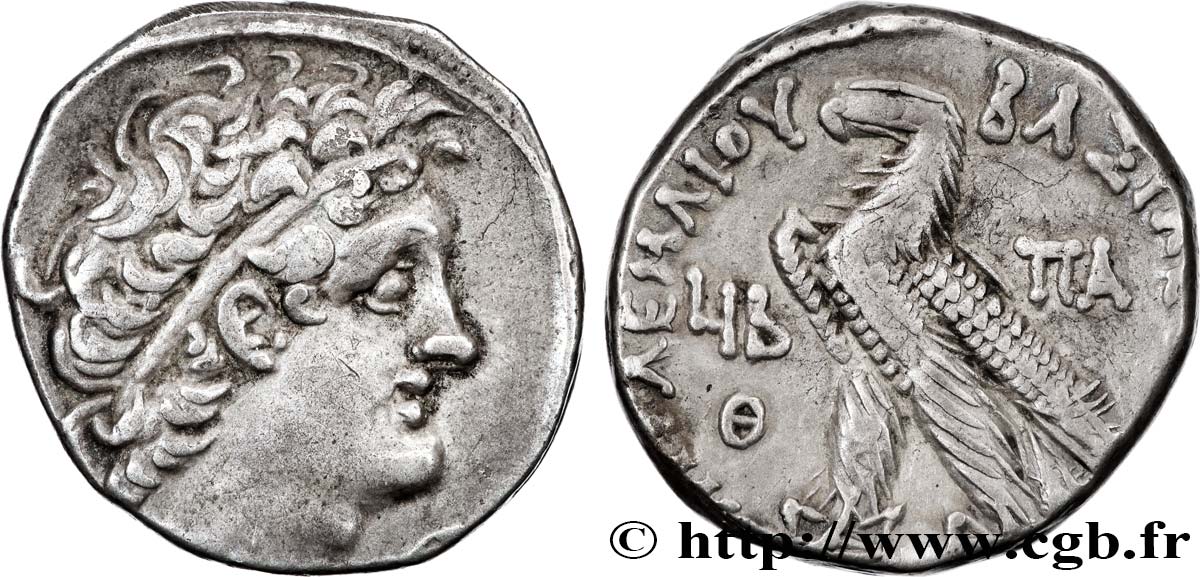 EGYPTUS - PTOLEMAIC KINGDOM - PTOLEMY X ALEXANDER I AND CLEOPATRA III Tétradrachme AU/AU