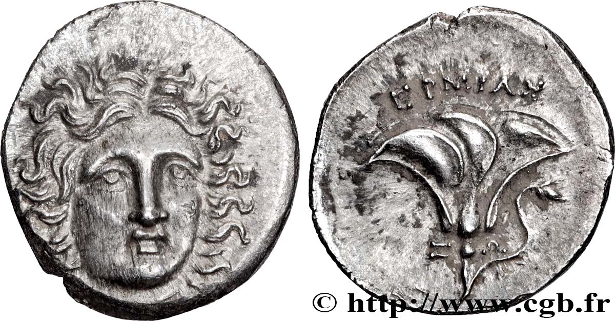 KARIEN - KARISCHE INSELN - RHODISCHE PERAIA Drachme fST/VZ