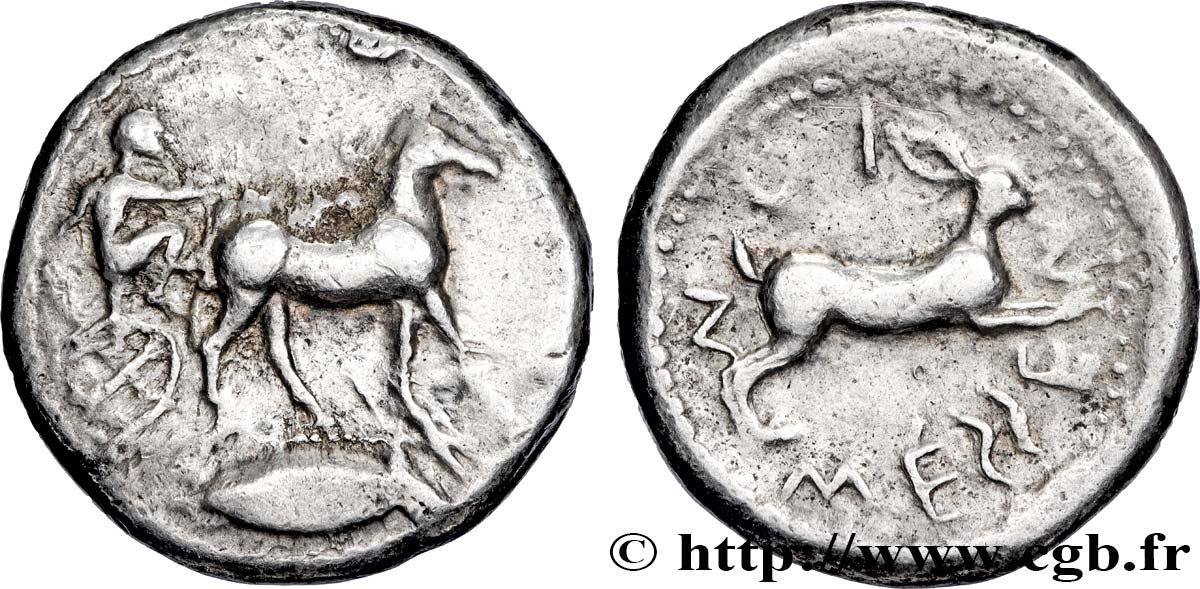 SICILIA - MESSANA Tétradrachme XF