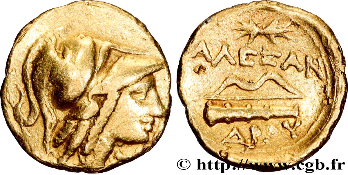 MACEDONIA - MACEDONIAN KINGDOM - ALEXANDER III THE GREAT Quart de statère d’or AU