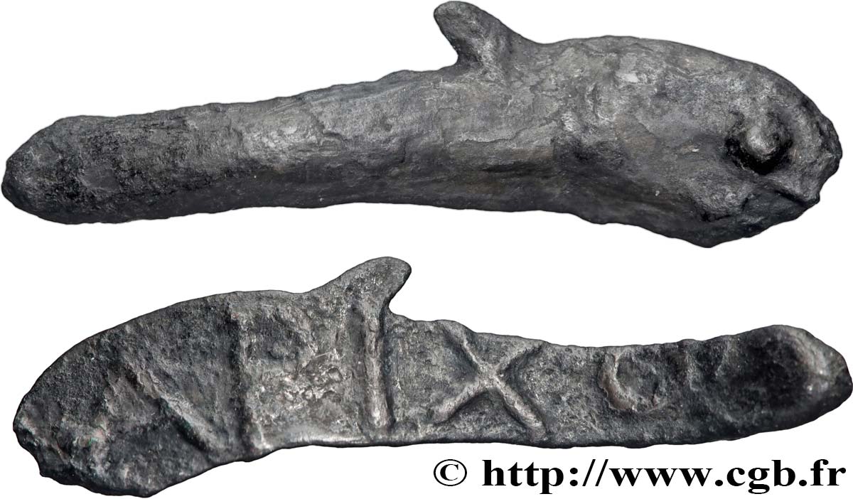 SARMATIA - OLBIA Dauphin épigraphe VF