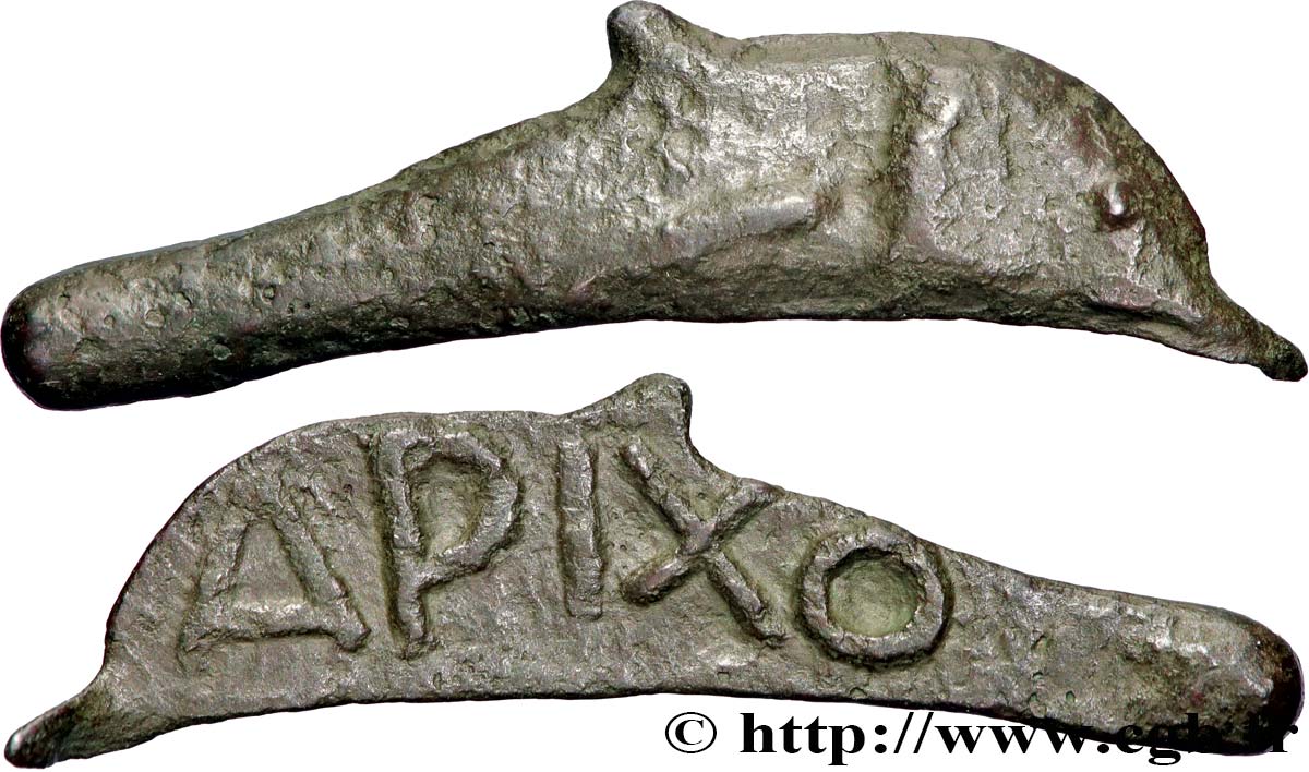 SARMATIE - OLBIA Dauphin épigraphe TTB