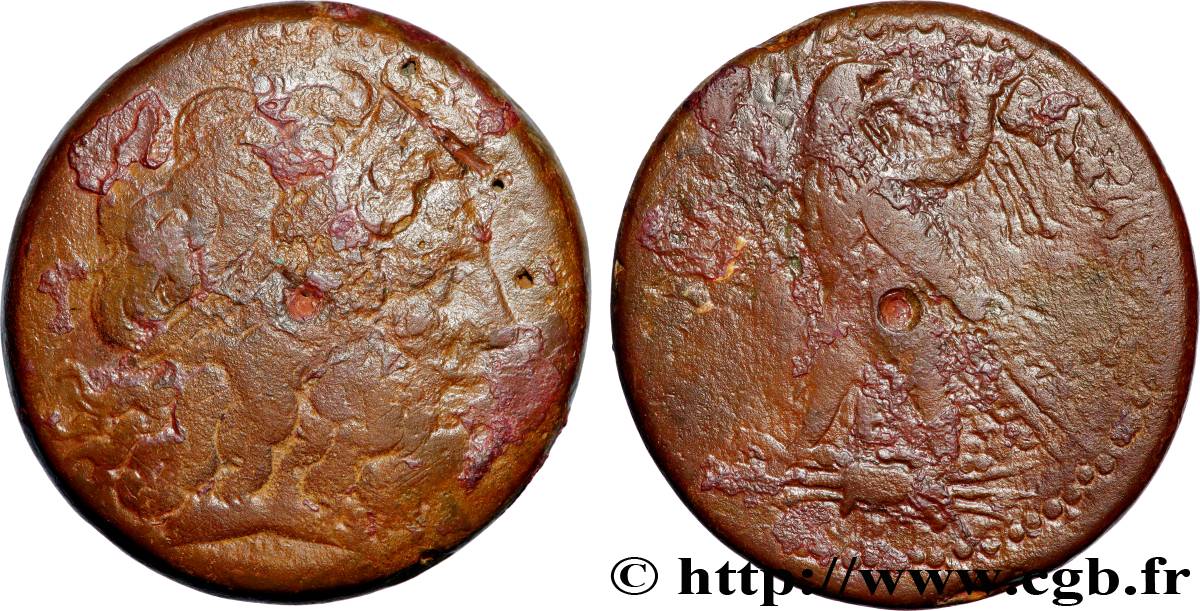 ÉGYPTE - ROYAUME LAGIDE - PTOLÉMÉE III ÉVERGÈTE Tetrobole TB+