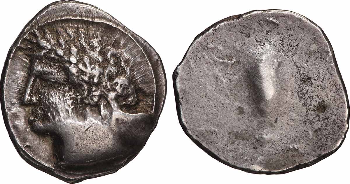 ÉTRURIE - POPULONIA Drachme ou 10 assi TTB