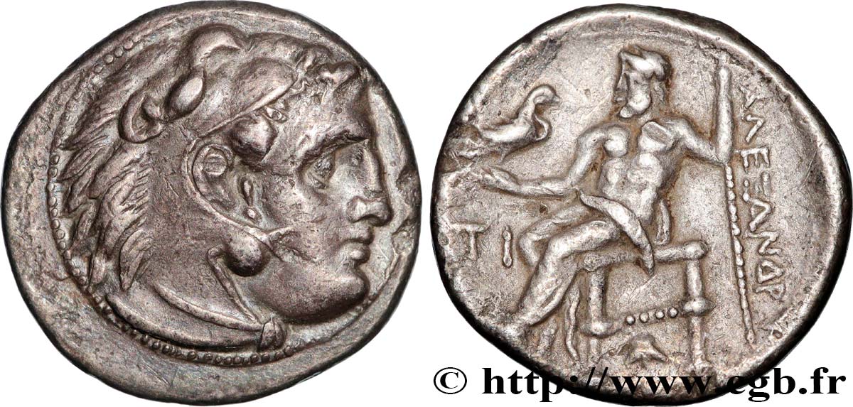 MACÉDOINE - ROYAUME DE MACÉDOINE - PHILIPPE III ARRHIDÉE Drachme TTB+/TTB