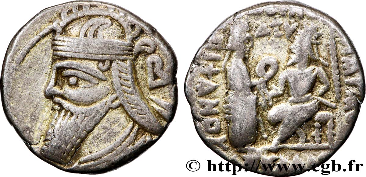PARTHIAN KINGDOM - VOLOGESE IV Tétradrachme AU/XF