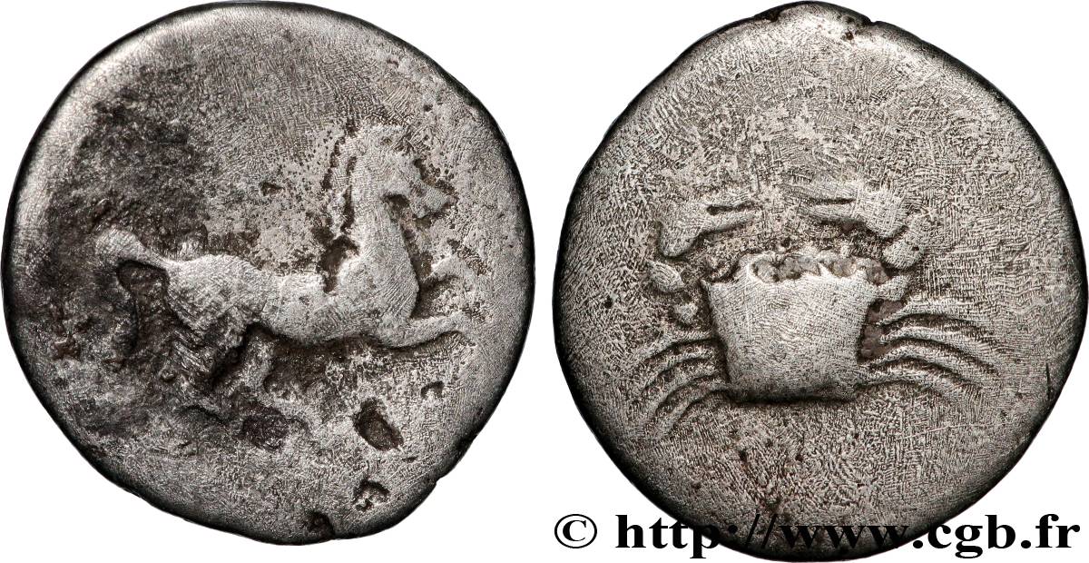 SICILE - AGRIGENTE Hemidrachme TB+
