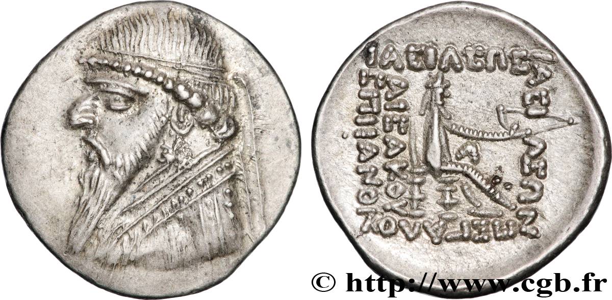 ROYAUME PARTHE - MITHRIDATE II Drachme SPL