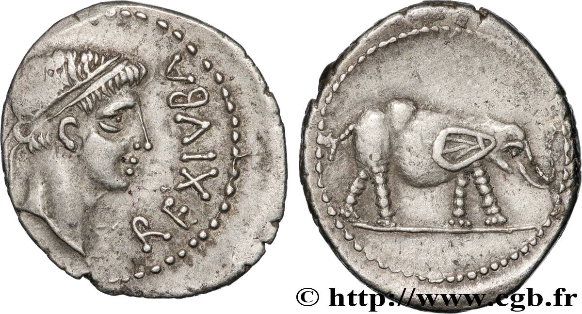 MAURÉTANIE - ROYAUME DE MAURÉTANIE - JUBA II Denier SUP