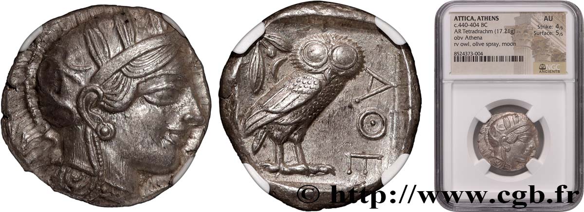 ÁTICA - ATHENAS Tétradrachme EBC/SC