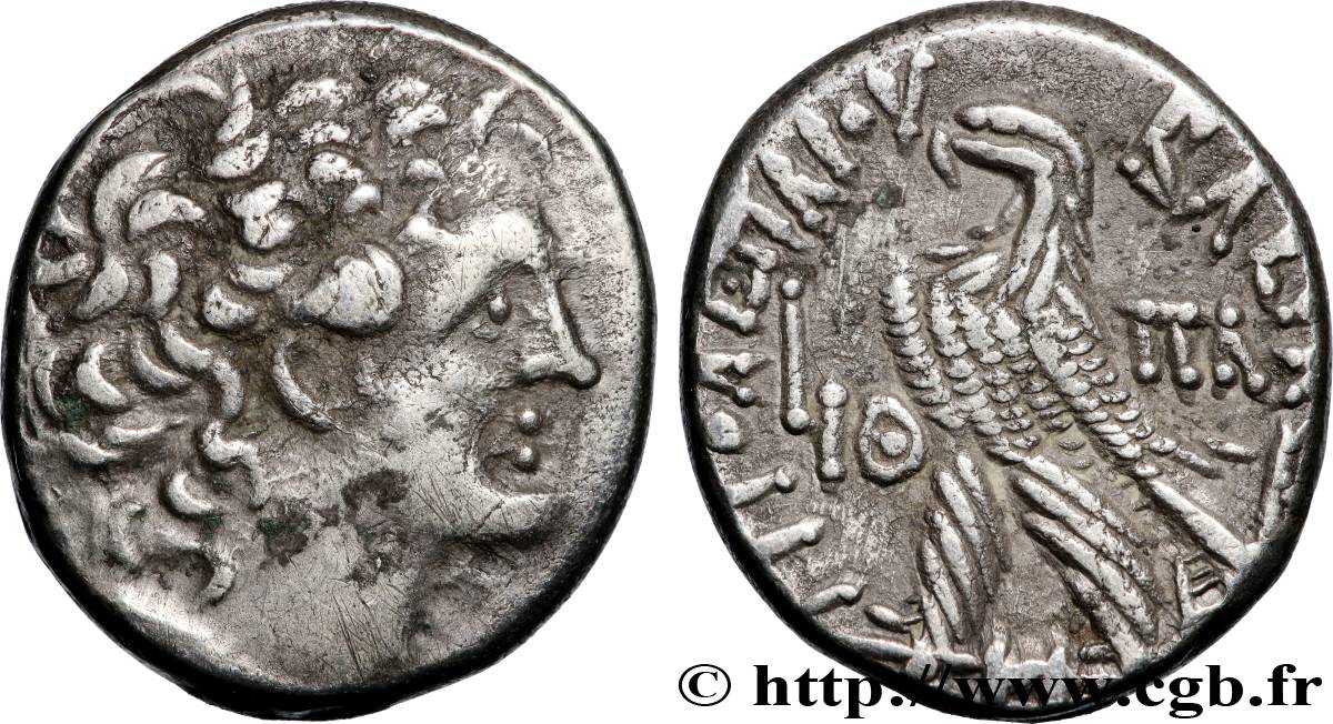 EGITTO - REGNO D EGITTO - TOLOMEO IX ALESSANDRO I E CLEOPATRA III Tétradrachme BB/q.SPL