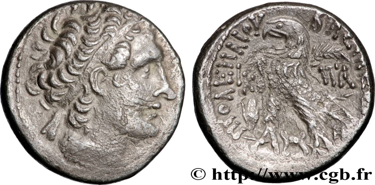 ÉGYPTE - ROYAUME LAGIDE - PTOLÉMÉE XII NEOS DIONYSOS Tétradrachme TTB+
