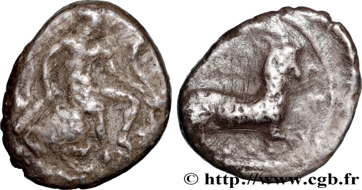 CHYPRE - ROYAUME DE CHYPRE - SALAMINE - ÉVAGORAS Ier Tiers de statère ou tetrobole TB+