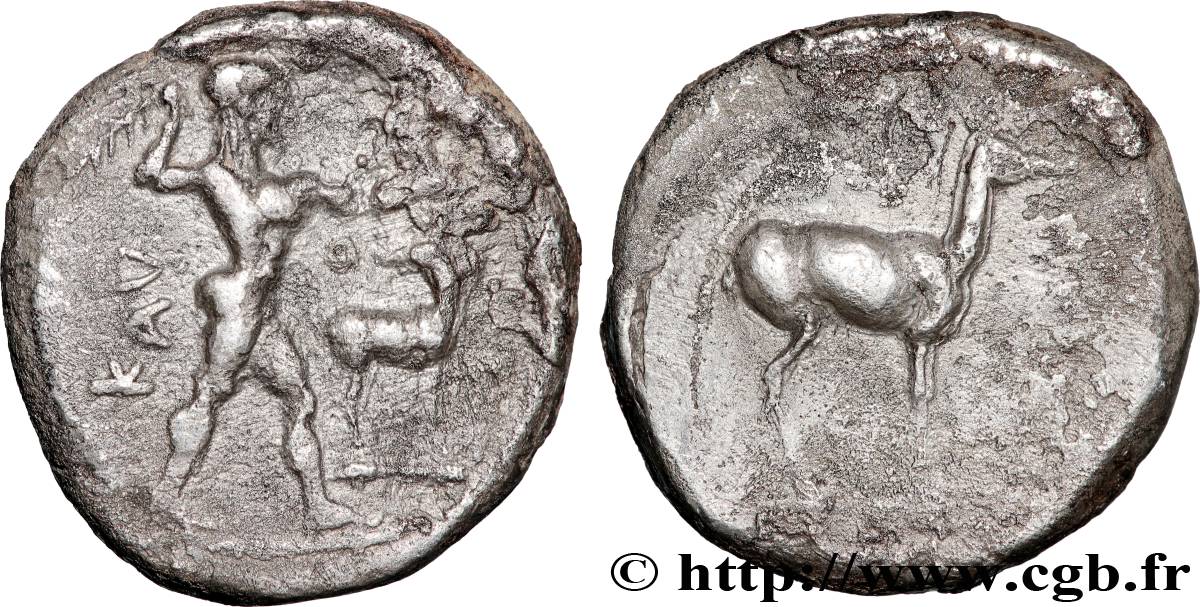 BRUTTIUM - CAULONIA Statère, nomos ou didrachme TTB/TB+
