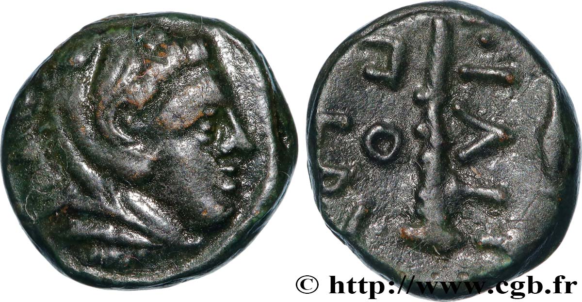 MACÉDOINE - ROYAUME DE MACÉDOINE - PHILIPPE II Quart d’unité TTB+