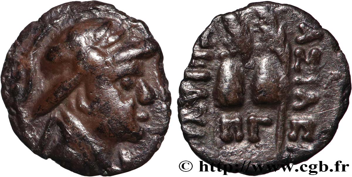 BACTRIA - REGNO DI BACTRIA - EUCRATIDO I Obole BB