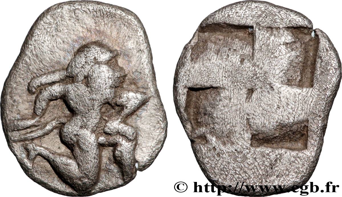 TRACIA - ISOLA DI TRACIA - THASOS Dixième de statère ou trihemiobole BB
