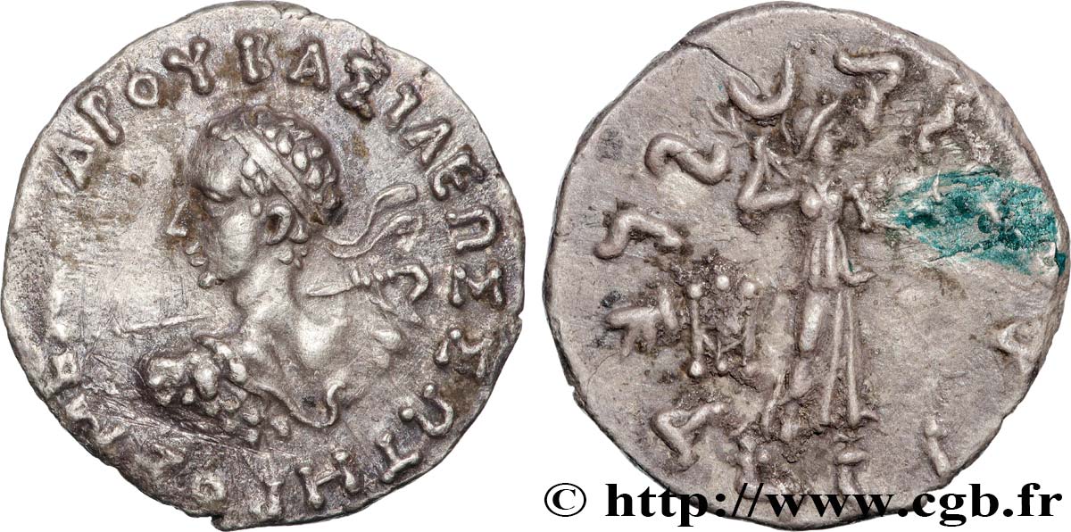 BACTRIA - REGNO DE BACTRIA - MENANDRO I SOTER Drachme q.SPL