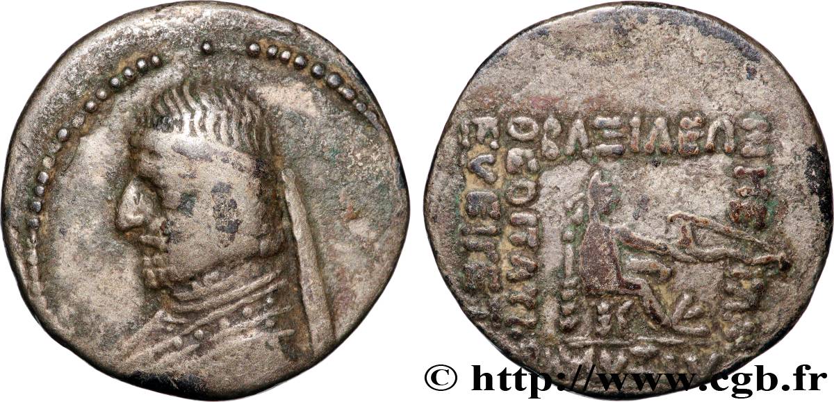 PARTIA - REGNO DE PARTIA - RE SCONOSCIUTO (ARSAKES XVI) Drachme BB